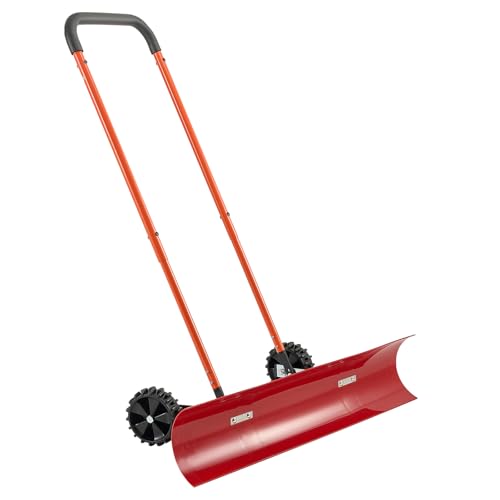 VEVOR 38-inch Snow Pusher with Wheels