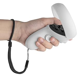 Improved Replacement Wrist Straps for Oculus Quest 2 Gen Controller -Marked L & R (Black)