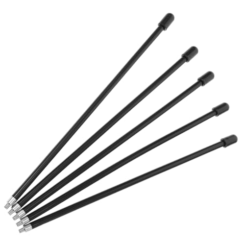 Milisten 5 Piezas Accesorios De Coche RC Pequeña Antena Flexible Antena De Juguete con Control Remoto Reemplazo De Antena para Coche De Juguete. El Plastico Black
