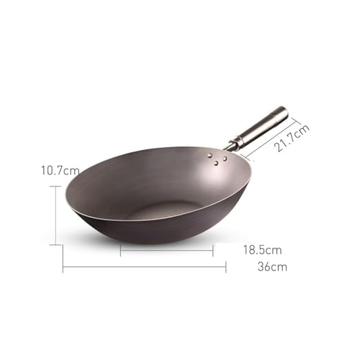 Wok antiadherente de aluminio 32 cm con tapa de vidrio miniatura 7