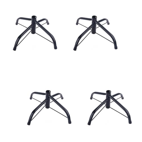 Soporte de metal para árbol de Navidad artificial con base plegable resistente 2