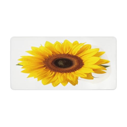 Sunflower Isolated Desk Pad con base de goma grande