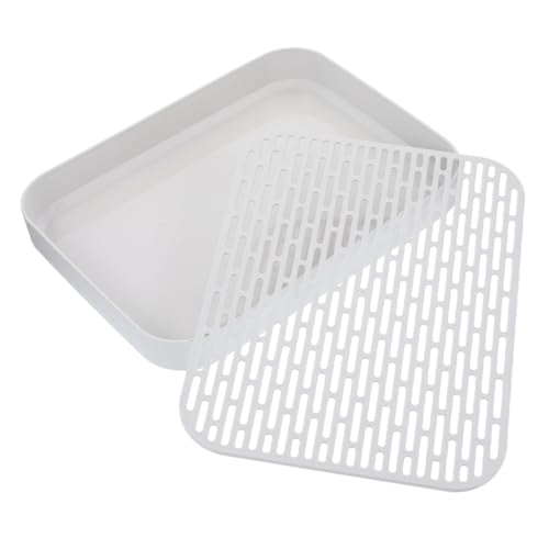 DIKACA 多機能段水切りラック 大容量キッチンカウンター用食器乾燥トレイ 耐久製 滑らか表面 茶杯 果物 デザート収納用 家用 贈り物に