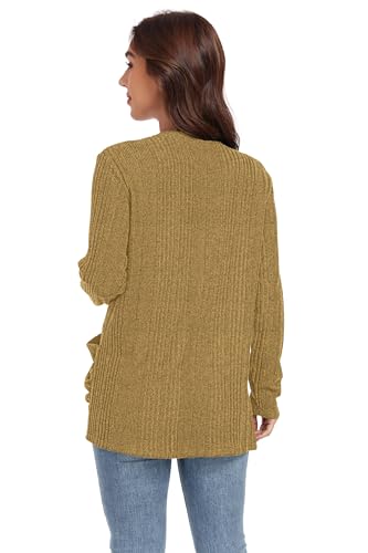 Image of GRECERELLE Womens Long Sleeve Lightweight Open Front V-Neck Casual Cardigan Sweaters Outerwear with Pockets 2025, S-2XL