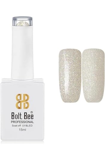 Image of Bolt Bee Gel Nail Polish with Glossy Finish | Gel Paint Soak Off UV Led Non-Smudging,Long-Lasting Nail paint | Highly Pigmented Gloss Touch Polish For Home Manicure & Salon | Gift Set for Women-15ml