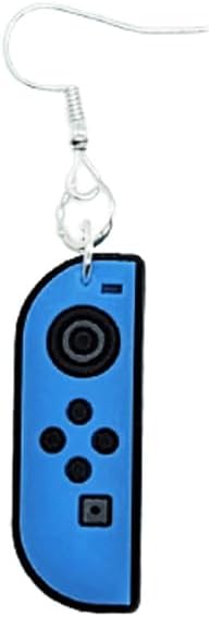 Miniatura 2 de Pendientes de controlador de juego hipoalergénicos chapados en plata Yazzle Dazzle Dazzle 70s 80s 90s Arcade Video Game Player Joystick Quarter