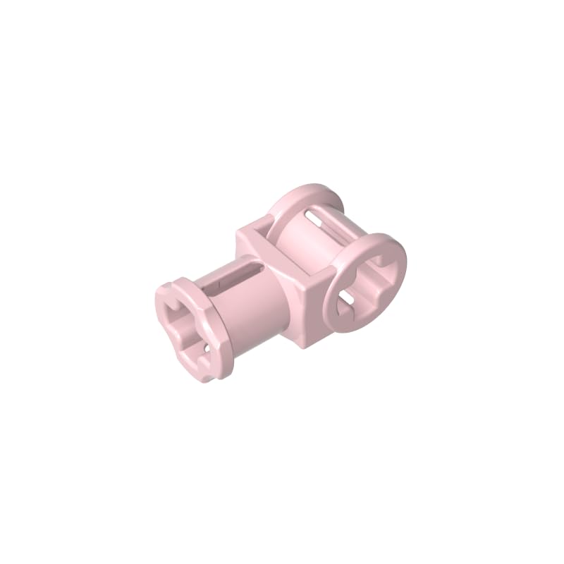 32039 Technic Axle Connector with Axle Hole 50 Pieces High-Precision MOC Building Bricks Replacement Parts Compatible with Lego bricks GDS-931 light pink