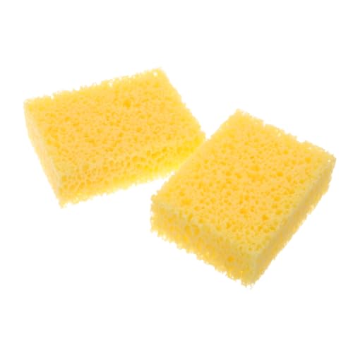 DIYEAH 2Pcs Rectangle Pottery Sponges for DIY Art and Painting Highly Absorbent Craft Sponges for Ceramics Pottery Tools for Staining Stippling and Faux Finishes