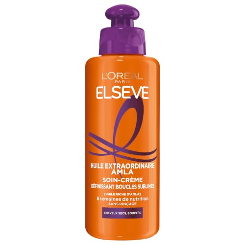 L'Oréal Paris Elseve Huile Extraordinaire Soin-Crème Définissant Cheveux Bouclés 200 ml