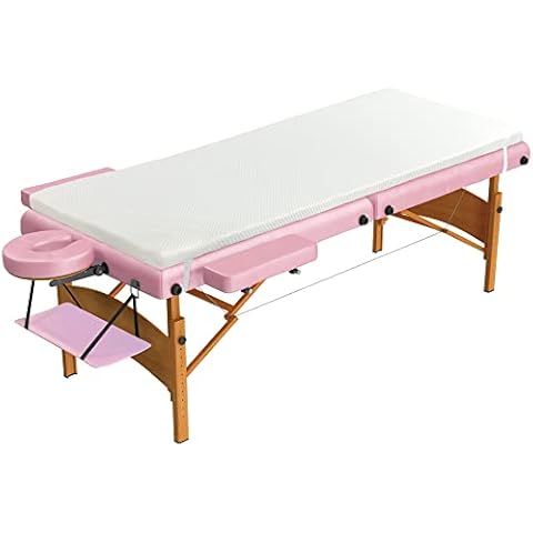 HOMBYS Memory Foam Lash Bed Topper mit abnehmbarem Bezug, Massageliege Matratzenauflage mit Gummibändern, 5-Bereich-Design, rutschfestes Wimpernbett nur Kissen (Bett nicht im Lieferumfang enthalten) Cover