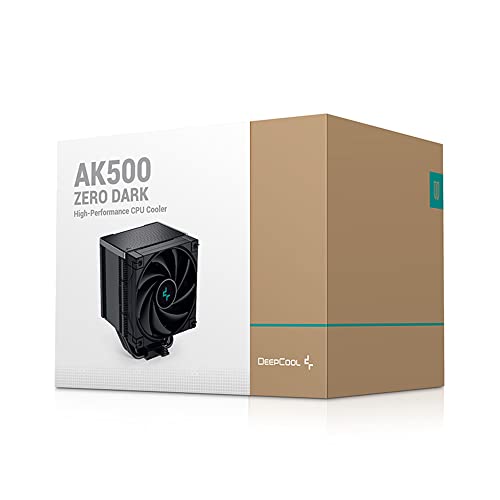 Image of Deepcool AK500 Zero Dark High-Performance CPU Cooler /CPU Fan | Support Intel LGA2066 /2011-v3 /2011 /1700 /1200 /1151 /1150 /1155 and AMD AM5 /AM4 - R-AK500-BKNNMT-G-1