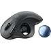 Logitech Ergo M575S Wireless Ergonomic Trackball Mouse, Black/Blue (910-007026)