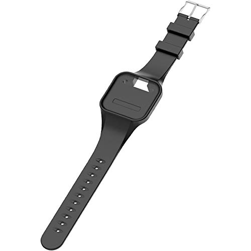 Golf Buddy Bundle Voice 2 Golfbuddy Voice2 Easy-to-Use Talking GPS (White/Black) + Silicon Wristband (Black)