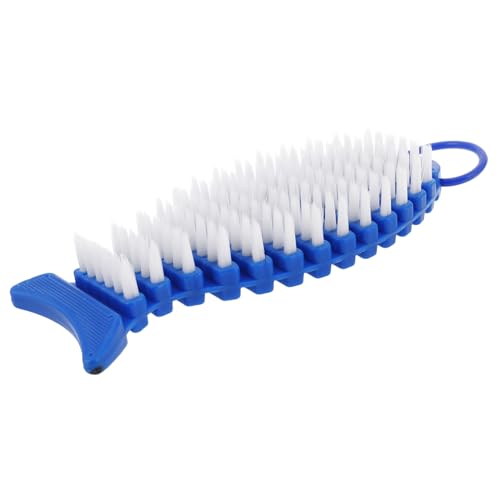 Happyyami Cepillo De Limpieza De Barra Cepillos De Limpieza Equipo De Estado Físico Scrub Cepille con Pescado con Forma De Pescado Cepillo De Mantenimiento con Pesa Cepillo De La Barra Rust