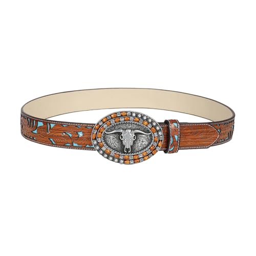 Ceinture gravée de fleurs vintage aux finitions soignées style Morain