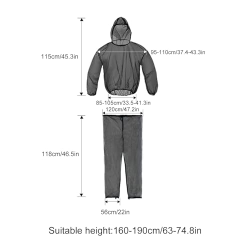 Traje Mosquitero de Malla Flexible con Alta Ventilación para Camping Unisex 5