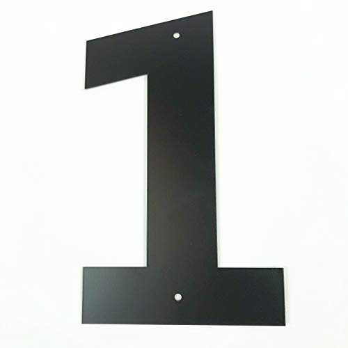 Bookishbunny Black Metal Numbers Wrought Iron Home House Street Address Plaque, 6 Inches Or 12 Inches (12 Inch, 1) #TOP4