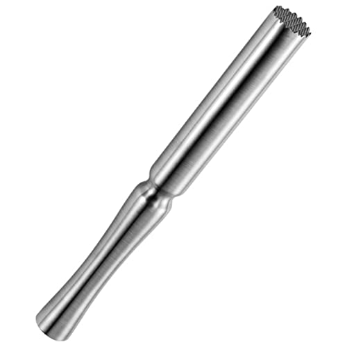 NAMOARLY Stainless Steel Masher Muddler Grinding Stick Lemon Crusher Drink Whisk Drink Stirrers Smasher Lemon Pressing Stick Mixer for Drinks Ice Crushed Bar Drink Blender Cocktail Silver