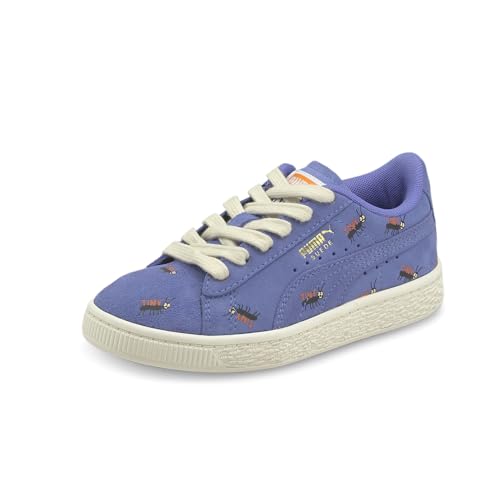 PUMA Toddler Boys Tinycottons X Suede Lace Up Trainers Sneakers Shoes Casual - Blue2