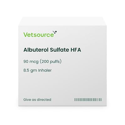 Albuterol Sulfate HFA for Animals 90 mcg (200 Puffs) 8.5 gm Inhaler
