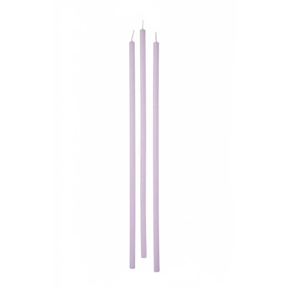 Cereria di Giorgio risthò Stem, Wax Candles, Light Purple, 0.9 X 37 cm