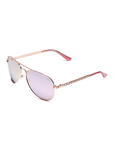 GUESS GF6034 Shiny Rose Gold/Bordeaux Mirror One Size