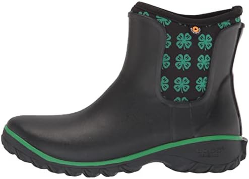 BOGS womens Bogs Sauvie Slip on Rain Boot, 4-h Print - Black, 9 US | Image 7