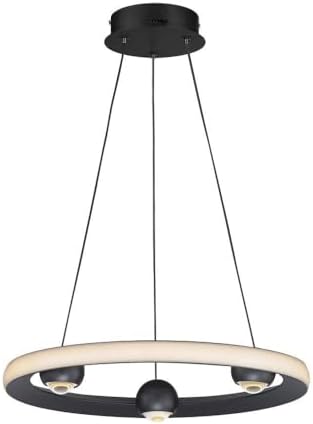 ET2 Nodes - 24W 1 LED CCT Select Ring Pendant-2.75 Inches Tall and 18 Inches Wide-Black Finish
