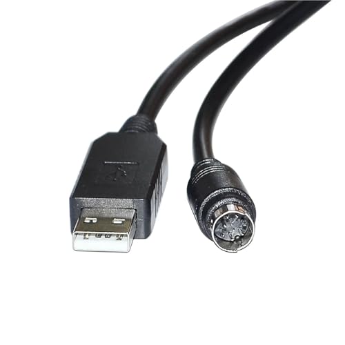 Câble de communication série RS232 adaptateur USB vers mini DIN 8 broches