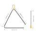SOUJAP 20 Pack 6 Inch Triangle Instrument, Musical Metal Triangles with Striker, Hand Percussion Instrument for Music Clubs, Band