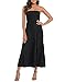 Price comparison product image HDE Women's Strapless Maxi Dress Plus Size Tube Top Long Skirt Sundress Cover Up Black