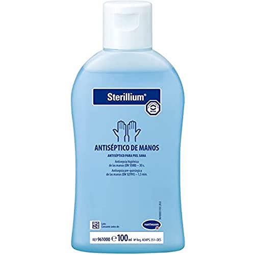 Sterillium: Antiséptico de Manos, Hidroalcohólico, Desinfectante de Manos, Hidratante, Deja Las Manos Suaves, Acción Virucida, Bactericida, 100 ml Cover