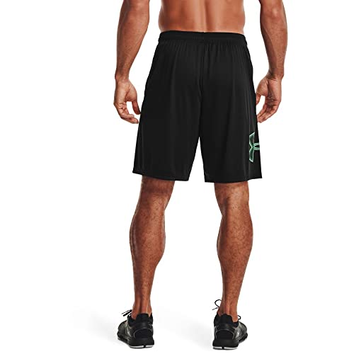 Image of Under Armour Men's Tech Graphic 10 inch Shorts, Black (006) /Matcha Green, XX-Large