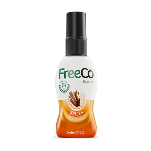 FreeCo Bloqueador Anti-Olor WC (Before-you-go) | Pack 1x60ml | Toilet Spray Aceites Esenciales Naturales | Ideal para Hogar, Oficina, Restaurante, Viaje | Aroma a Especias