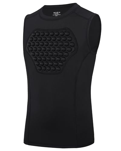 Roadbox Youth Baseball Chest Protector Heart Guard Sternum Protection Padded Compression Shirt Softball Football Lacrosse