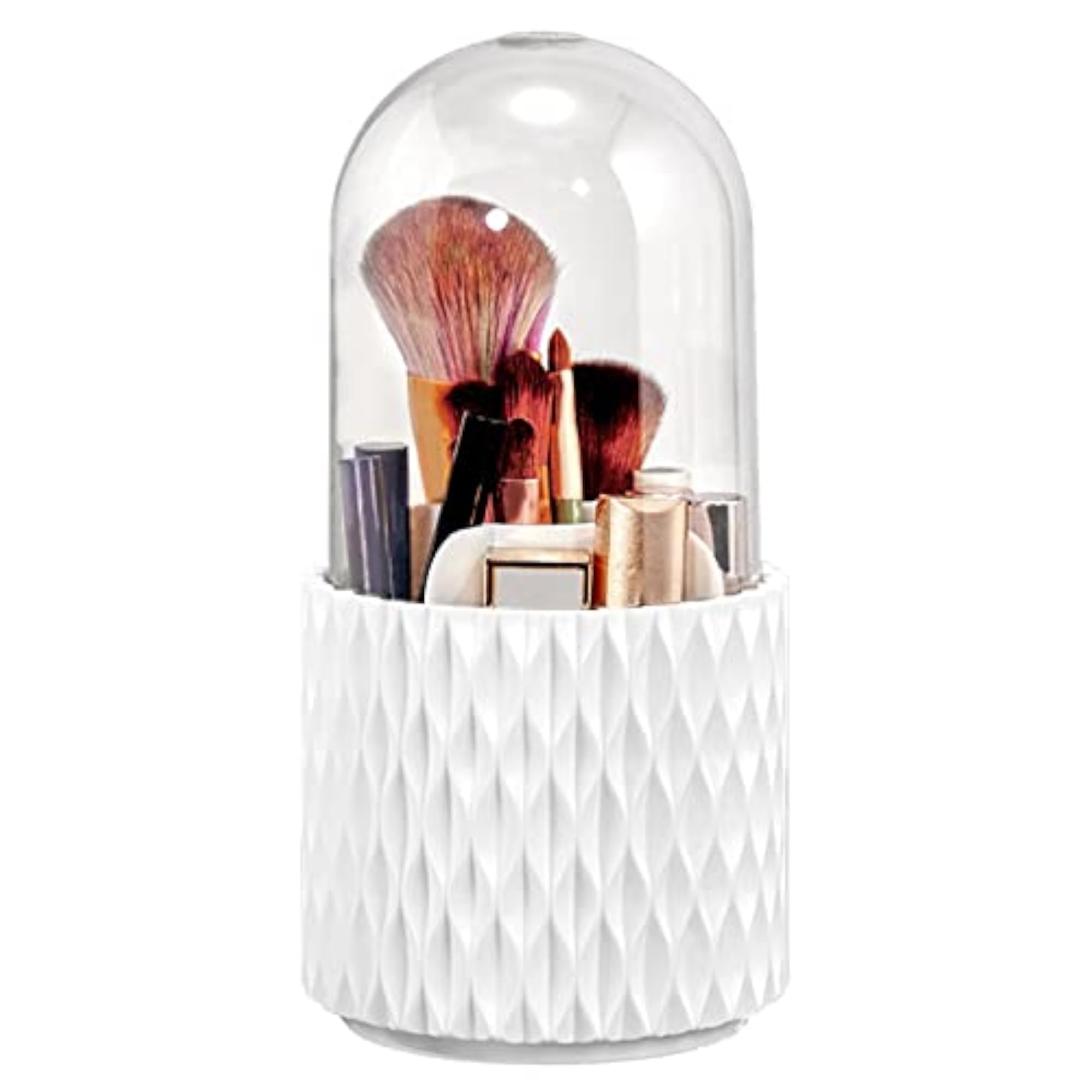 Multifunction Rotating Cosmetic Brushes Holder Container