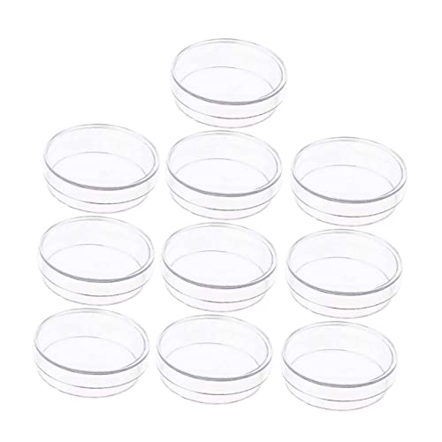 OSOLADY 10pcs Petri Dish Petri Dish Plates Petri Plates Petri Dishes Plastic