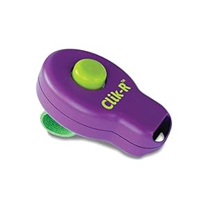 PetSafe Clik-R Training Tool,Training Clicker for Dogs,Reinforces Positive Behaviour,Comfortable Grip,Training Guide Included,Purple