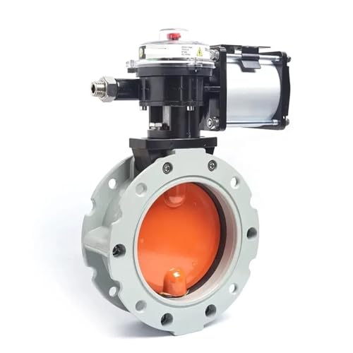 Pneumatic Dust Butterfly Valve Aluminum Alloy Powder Butterfly Valve Cement Mixing Plant Special DN100 200 300(DN200)
