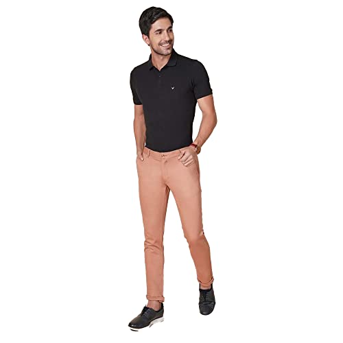 Image of blackberrys Solid Cotton Stretch Super Slim Fit Mens Trousers (S22975N1IS22FMN-P)