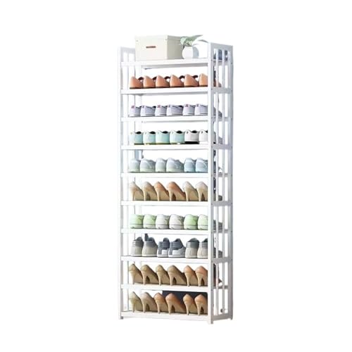 Shoe Rack Organizer Dormitory Entrance Doorway Storage Shoe Rack Home White Shoe Cabinet Storage Shoe Shelf, Small(Large)