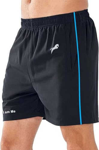 Image of JUST RIDER Mens 2 Pack Polyester Yoga Short Men Running Gym Sports Shorts with Pockets Shorts for Men