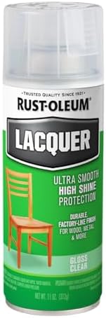 Rust-Oleum 1906830 Lacquer Spray, 11-Ounce, Gloss Clear (Packaging May Vary)