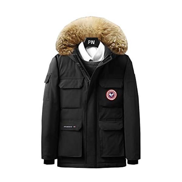 WANHONGYUE Anime One Piece Luffy Parka Abrigo Chaqueta de Invierno Exterior Sudaderas con Capucha para Hombre