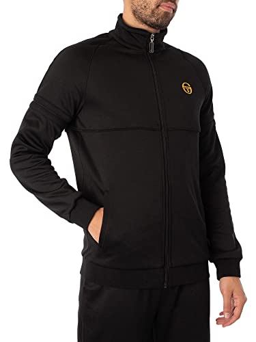 Sergio Tacchini Herren Orion-Trainingsjacke, Schwarz, M