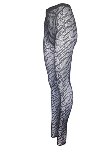 Image of YELETE Killer Legs Women's Plus Size Fishnet Pantyhose 168YD078Q, Black, Wild Animal
