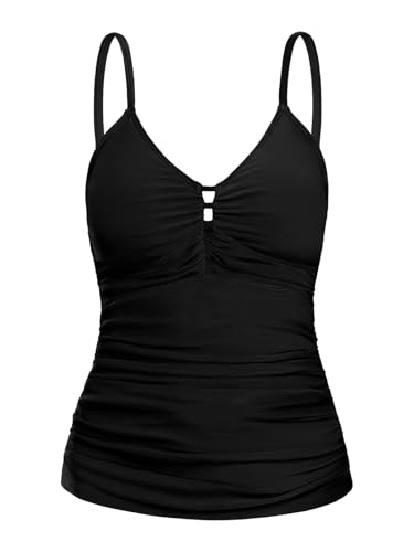 Maillot de bain tankini rétro Ocean Blues pour femme à effet gainant