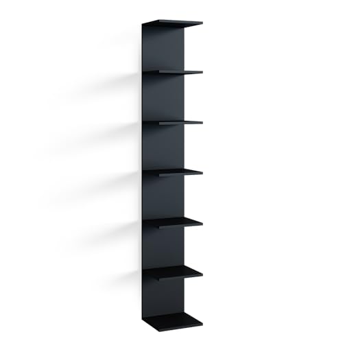 Vicco Wandregal Paolo, Schwarz, 30 x 190 cm, zur Aufbewahrung von...
