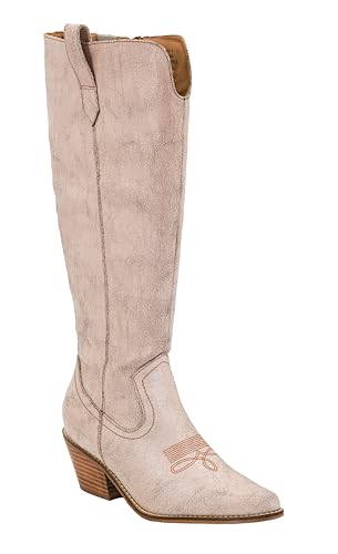 Corkys Footwear Womens Hats Off Boots, Tall Western Boots With Comfortable And Cushioned Insoles, Pull-on Loops For Easy On and Off, and a 2.5-Inch Heel3