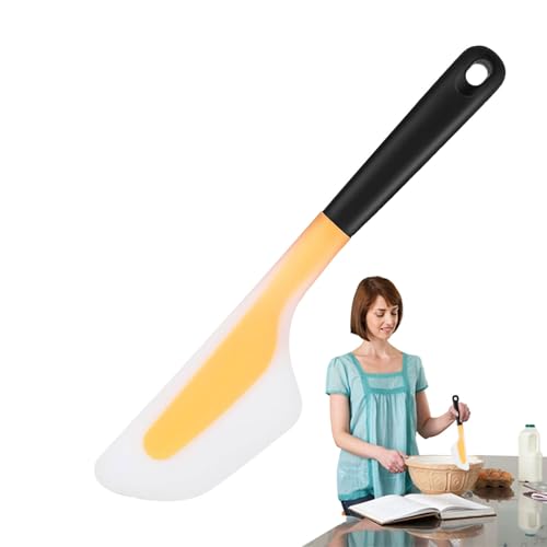 Espátula de silicona, apta para alimentos, 34 cm, resistente al calor, espátula sin costuras, herramienta de cocina antiadherente flexible para huevos, pescado, tortillas, sándwich, hornear, asar